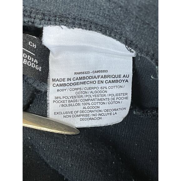 Nike Pants Mens S Black Optic Tapered Athletic Drawstring Jogger Sweatpants - Picture 10 of 14